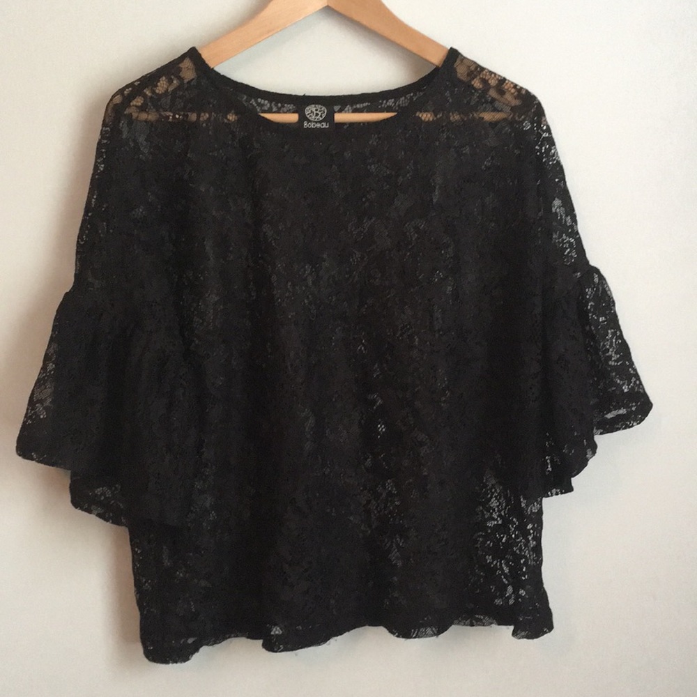 Black lace top